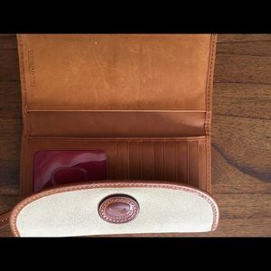 Dooney and Bourke canvas and leather wallet